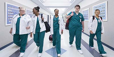 Shelton State Nursing Students Walking