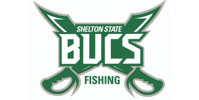 Shelton State Community College BUCS Fishing Logo