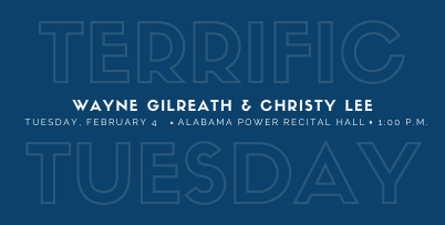 Terrific Tuesday Concert Series Features Wayne Gilreath and Christy Lee
