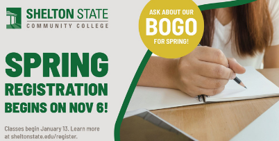 Spring 2020 Registration begins Nov 6