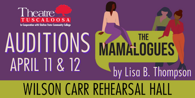 Mamalogues Auditions April 11 and 12